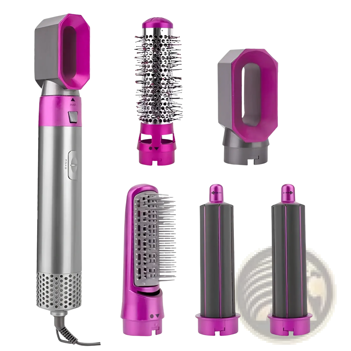 5-in-1 Hot Air Comb Hair Dryer and Styler Set