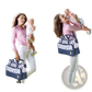 5 Piece Patterned Baby Diaper Bag Set with Travel Accessories