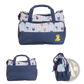 5Pcs Baby Nappy Diaper Bags Set Mummy Diaper Handbags With Diaper Pad Food Bag Bottle Bag Travel Tote Bags For Mom Dad