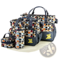 5 Piece Water Resistant Geometric Pattern Diaper Bag Set