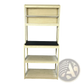 5-tier Kitchen Baker's Rack Microwave Stand in White and Black