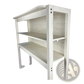 5-tier Kitchen Baker's Rack Microwave Stand in White and Black
