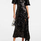 Ganni - Sequined Velvet Maxi Dress