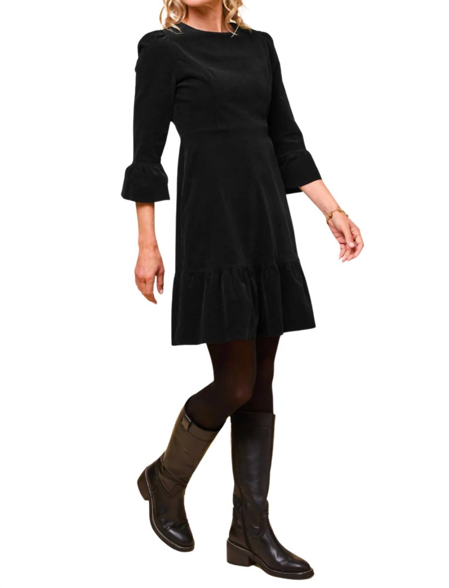 Aspiga - Victoria Short Stretch Corduroy Dress
