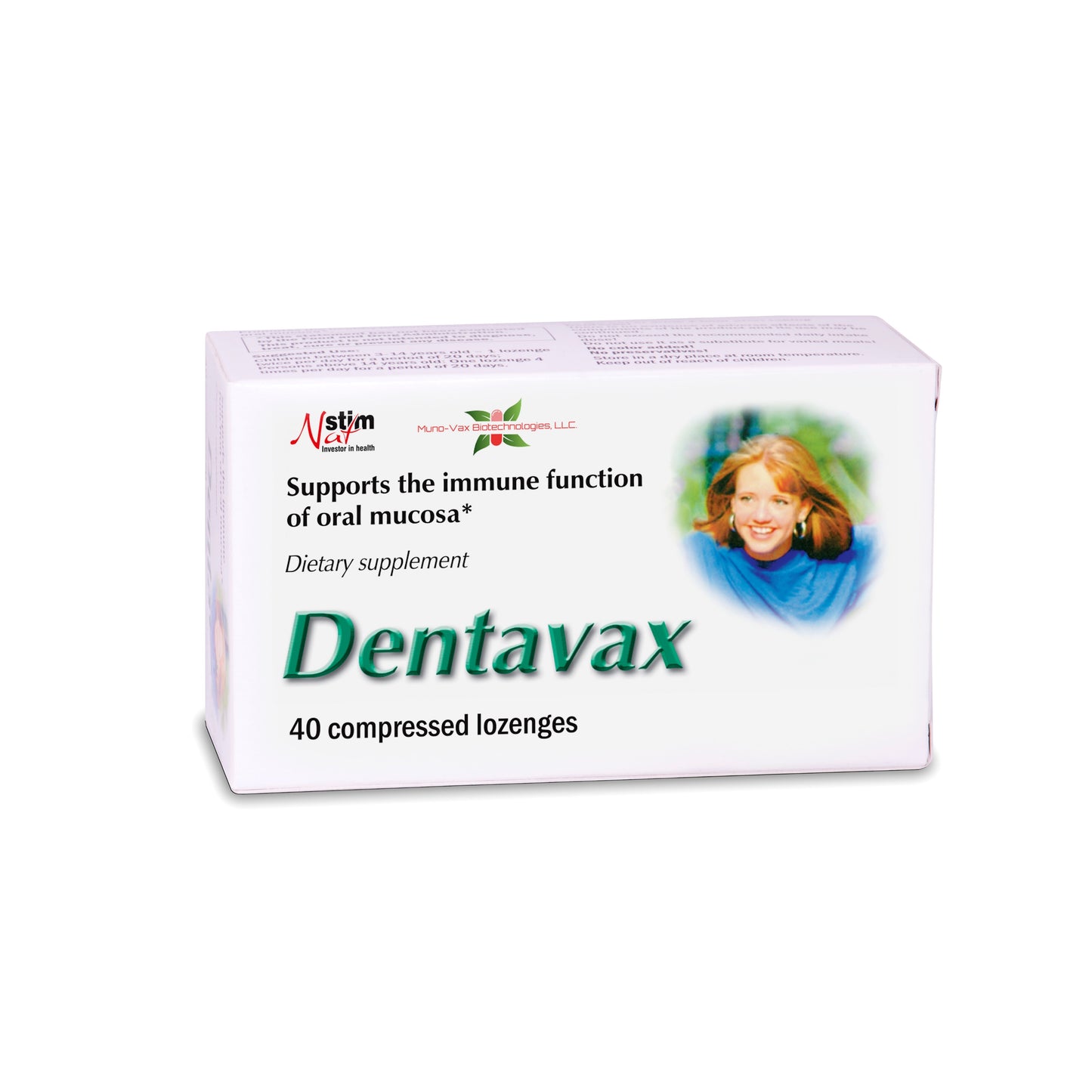 Muno-Vax Dentavax - Supports the Immune Function of Oral Mucosa, 40 Compressed Lozenges