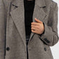 Blu Pepper - Tessa Tweed Style Long Line Blazer