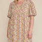 Entro - Floral Puff Sleeve Dress