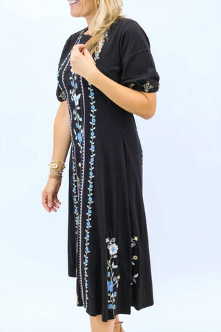 Johnny Was - JAANVI BUBBLE SLEEVE SEAMED DRESS