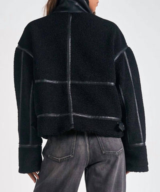 Elan - Dutton Faux Shearling Bomber Jacket