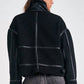 Elan - Dutton Faux Shearling Bomber Jacket