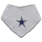 Outerstuff - Girls Dallas Cowboys All The Love Bodysuit Bib & Booties Set