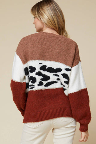 Entro - Color Block Sweater