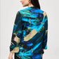 Joseph Ribkoff - Silky Knit Abstract Print Swing Jacket