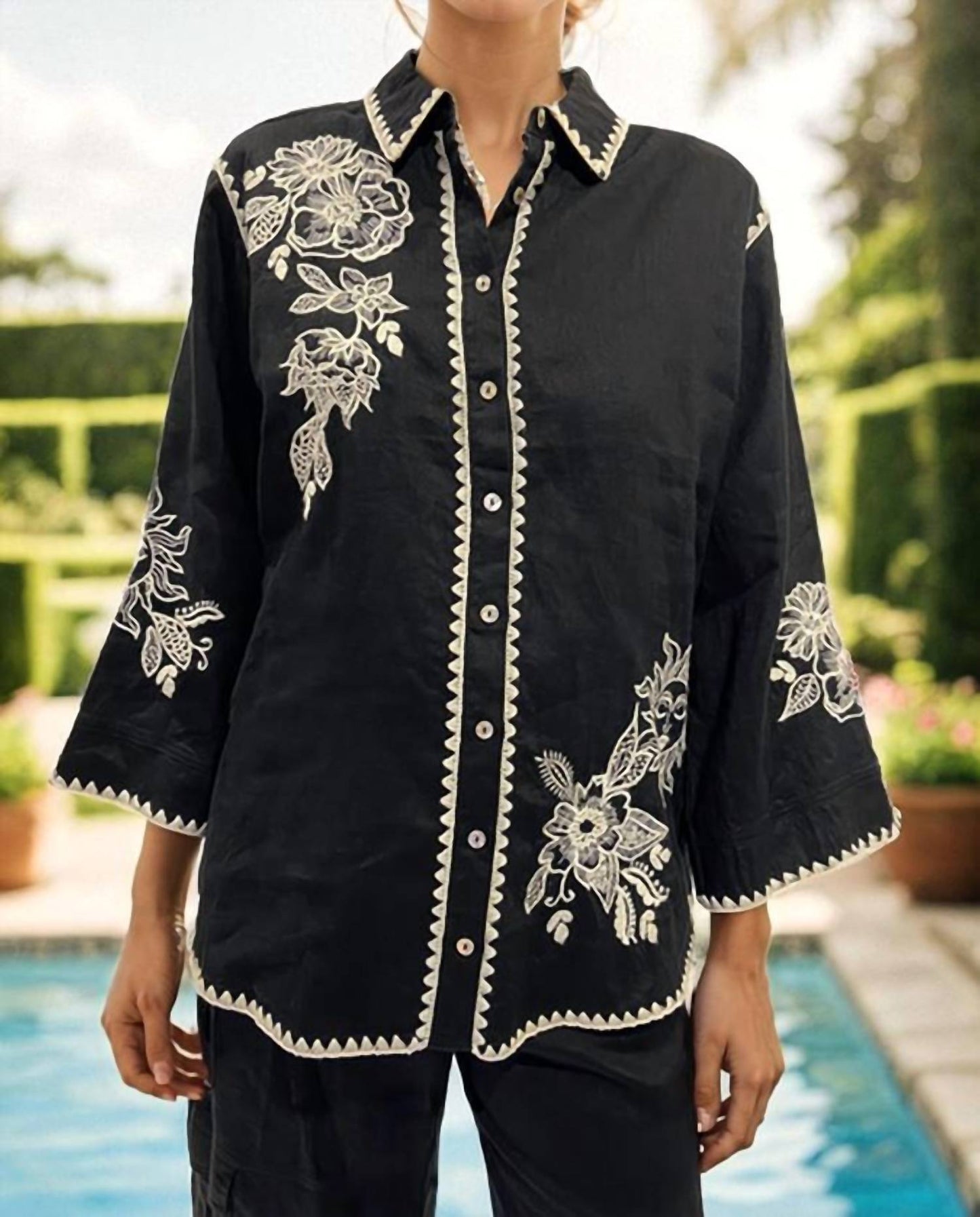 Johnny Was - Addison Kimono Sleeve Shirt