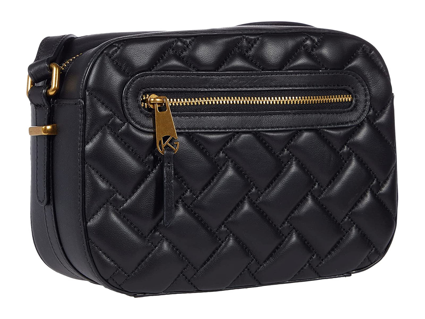 Kurt Geiger London Women's Kensington Quilted Leather Crossbody Bag Black Size Regular