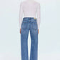 Pistola - Lexi Mid Rise Bowed Straight Jean