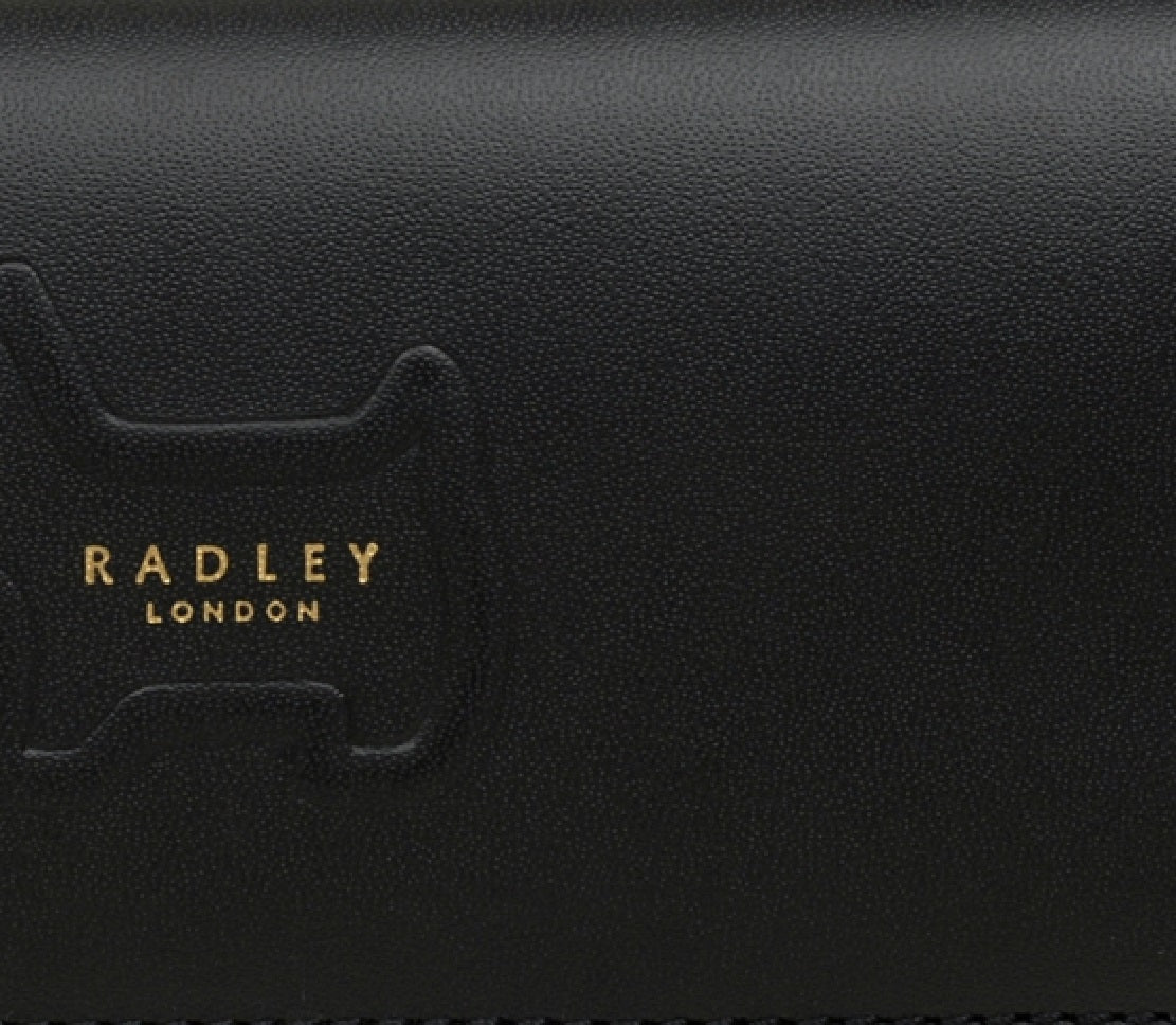 Radley London Women's Shadow Flapover Leather Wallet Black Size Large