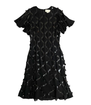 Sachin & Babi - Sophia Sequin Silk A Line Flare Dress