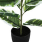 27" Tall Real Touch Artificial Rubber Plant