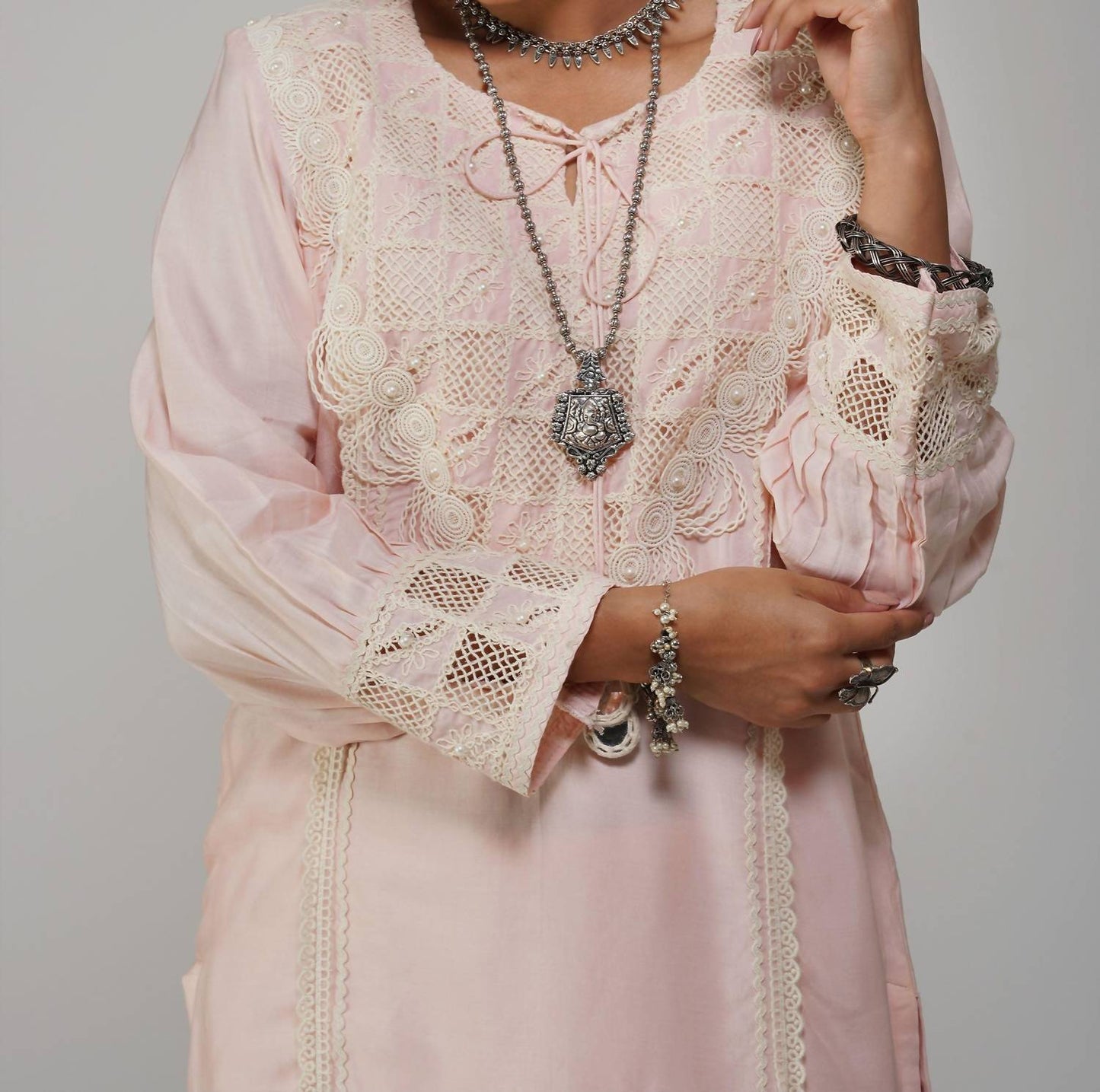 Zaalima Fashion - Straight Tunic Set Cotton - Noor-e-rang