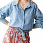 First Love - Plus Size Washed Denim Jacket