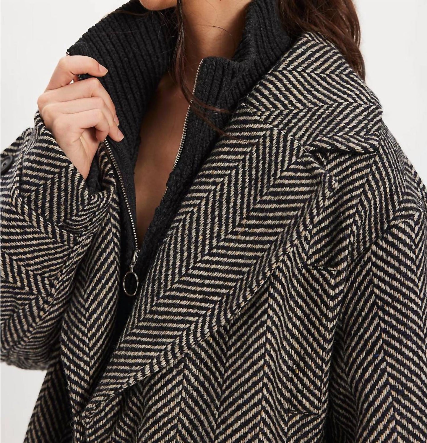 Free People - Ari Wool Peacoat