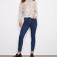 Charlie B - Crew Neck Printed Long Sleeve Sweater