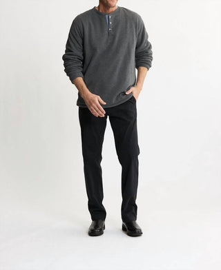 Jachs New York - Union Sherpa Lined Recycled Jacquard Henley Sweater