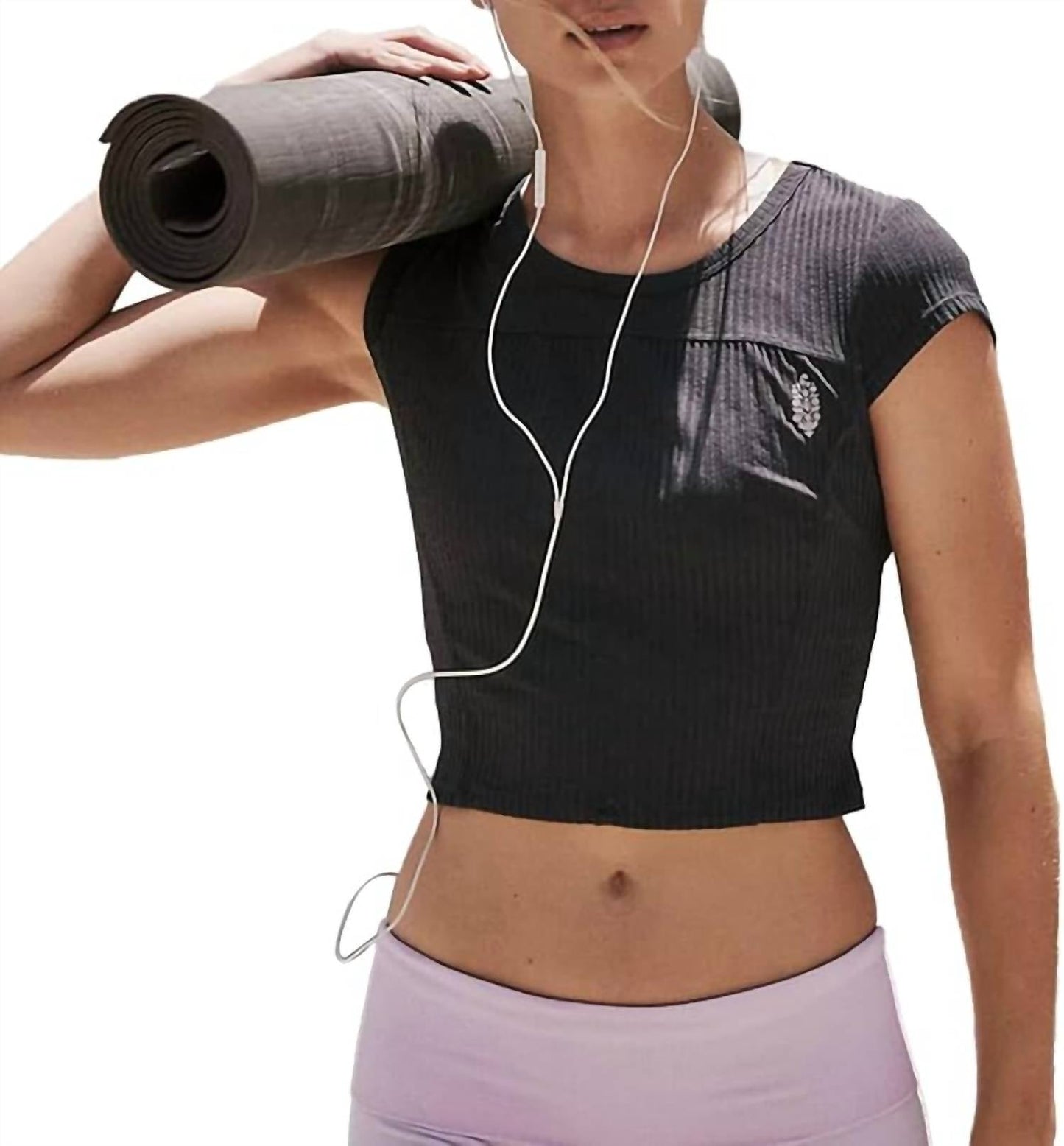 Free People - Tempo Ribbed Baby Active Tee
