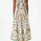 Camilla - Tiered Maxi Dress With Neck Frill
