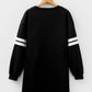 Dear Lover - Contrast Banded Sleeve Sweatshirt Dress