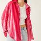 Free People - Women's Night Skies Oversized Velvet Shirt