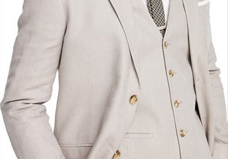 Topman Single Breasted Suit Jacket in Stone Size 34