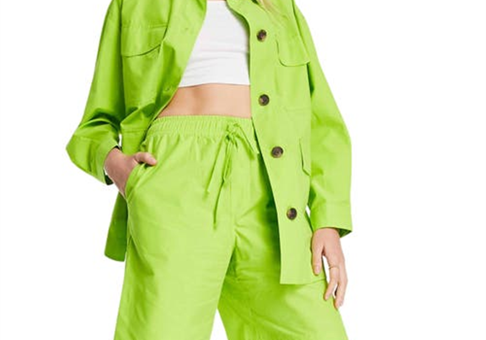 Topshop Drawstring Shorts in Light Green Size 2 US from Nordstrom