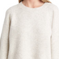 Topshop Mixed Stitch Balloon Sleeve Crop Sweater In Grey