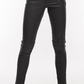Topshop Jamie Black Coated Skinny Jeans, Size 32X30
