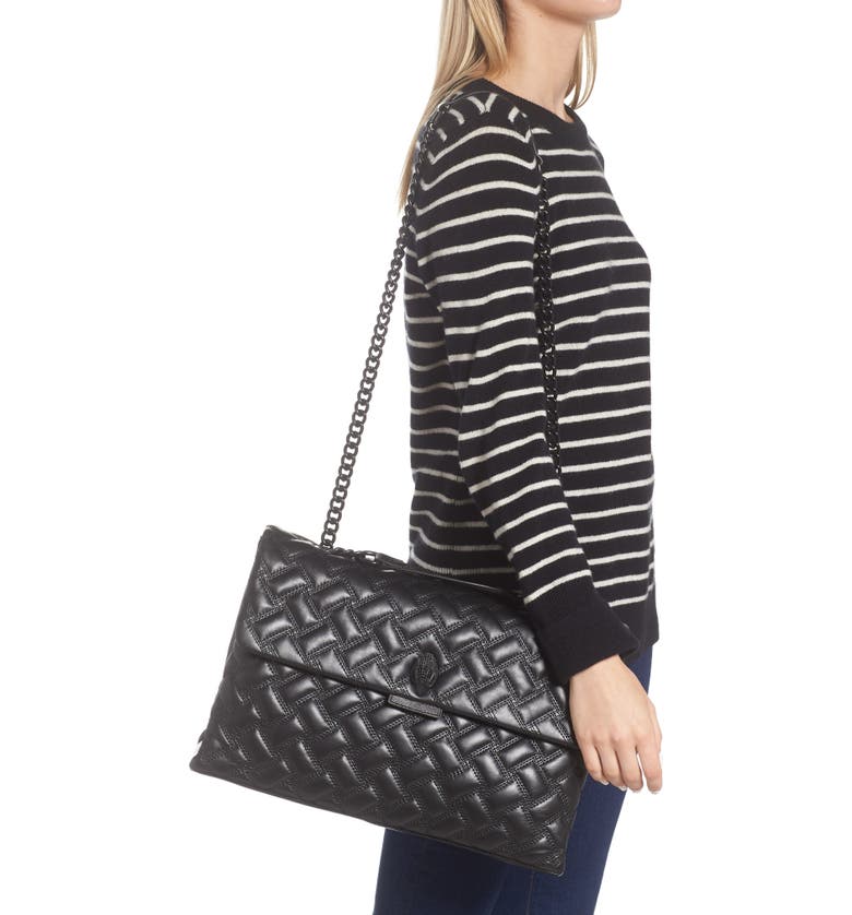 Kurt Geiger London Women's Kensington Drench Leather Bag Black Size Regular