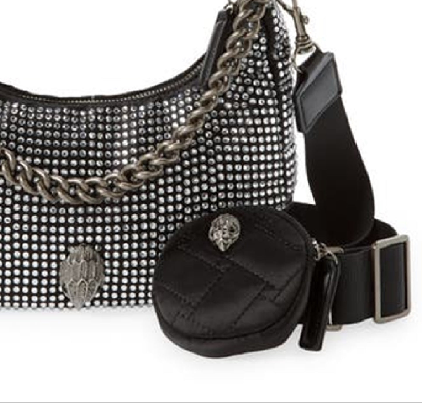 Kurt Geiger London Women's Rhinestone Crossbody Bag Black Size Regular