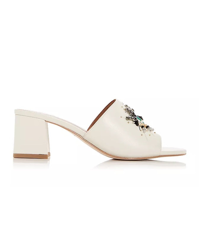 Kurt Geiger London Women's Olive Eye Slide Sandal White Size 7