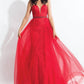 Rachel Allan - Strapless Lace Tulle Prom Dress