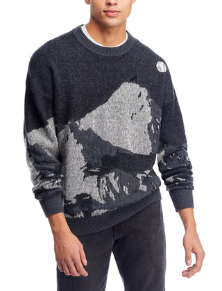 Hugo Sermatt Long Sleeve Crewneck Wool Sweater