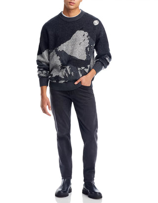 Hugo Sermatt Long Sleeve Crewneck Wool Sweater
