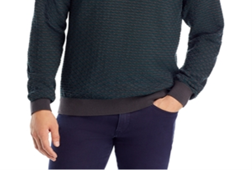 Hugo Sonderson Novelty Cotton Sweater Dark Gray