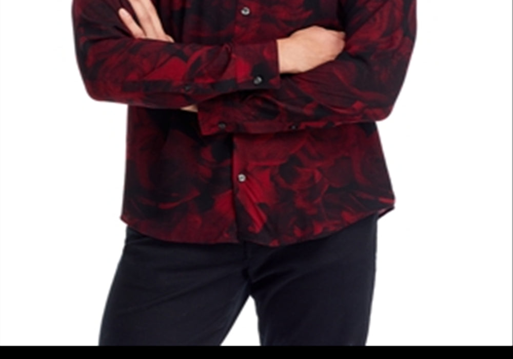 Hugo Ermo Casual Slim Fit Long Sleeve Button Front Shirt