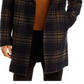 Boss Cam Check Relaxed Fit Wool Coat