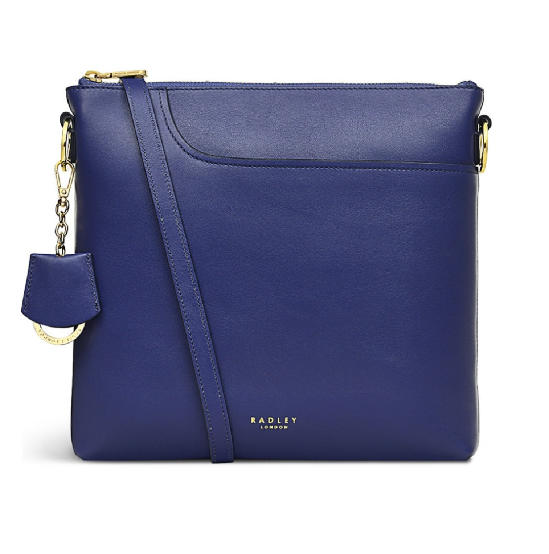 Radley London Women's Pockets Zip Top Crossbody Bag Blue Size Medium