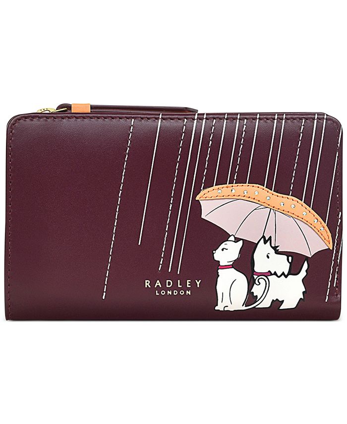 Radley London Women's Puddle Pals Bifold Leather Wallet Red Size Regular