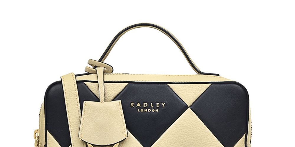Radley London Women's York Avenue Checkerboard Mini Zip Top Crossbody Bag Beige Size One Size
