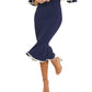 Quiz Women's Cold Shoulder Flounce Dress Blue Size 8