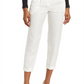 Reiss Lilly Linen Blend Pleated Crop Trousers in White , Size 6 Us